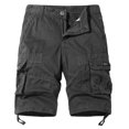 thumbnail image 1 of FAIWAD Men's Casual Elastic Waist Zipper Multi-Pockets Short Pants Drawstring Hem Loose Outdoor Shorts, 1 of 7