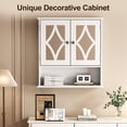 thumbnail image 2 of RoyalCraft White Wall Mounted Medicine Cabinet with Mirror, Adjustable Shelves & Towel Bar Storage for Bathroom, 2 of 8