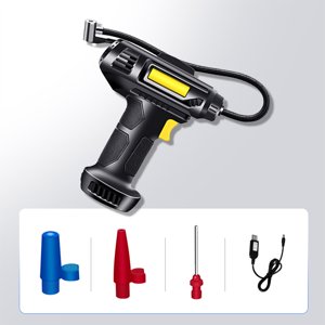 Birdeem Car Tire Inflator, Car Tire Pump, Tire Inflator, Car Tire Pump with Rechargeable Lithium Battery, Car Power Adapter, Digital Pressure Gauge, Wireless Car Pump, Tire Pump for Car Portable