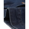 thumbnail image 5 of GRACE & GRANDEUR Women's Plus Size Denim Jacket Button Front Crop Jean Short Sleeve Trucker Jackets Dark Blue 1X, 5 of 5