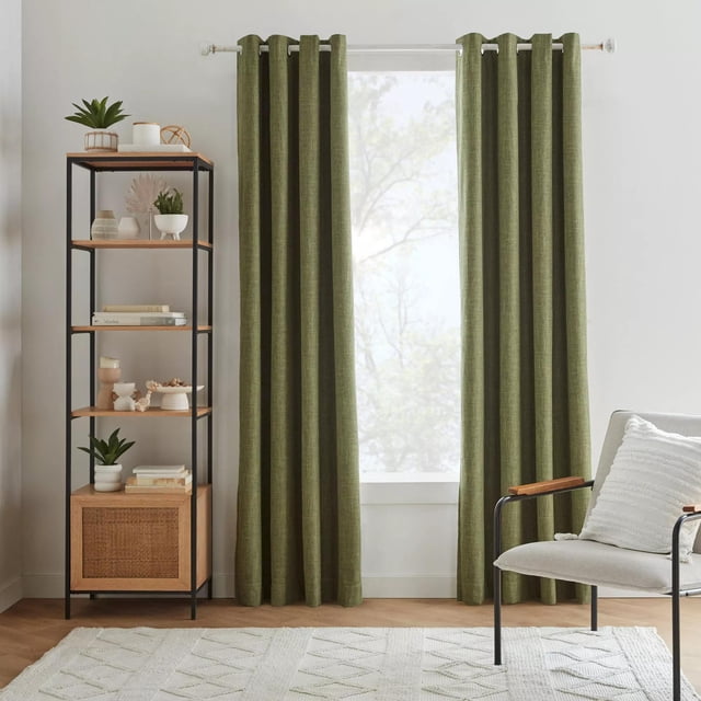Bouclair Rideau Occultant Chita Vert 52x84 Po (132x213 cm)
