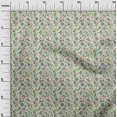 thumbnail image 3 of oneOone Coton Popeline Sergé Jaune Clair Tissu Jacobée Robe Florale Tissu Tissu Imprimé par la Cour 56 Pouces de Large, 3 of 5