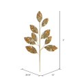 thumbnail image 3 of Vickerman QG191808 29 in. Gold Glitter Leaf Spray - 6 per Bag, 3 of 3