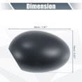 thumbnail image 3 of Unique Bargains Paire de Capuchons de Remplacement pour Rétroviseur de Voiture Gris pour BMW Mini Clubman R55 Hatchback Cooper R56, 3 of 6