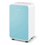 Déshumidificateur Costway pour maison sous-sol 32 pintes/jour 3 modes Portable jusqu'à 2500 pi² Bleu