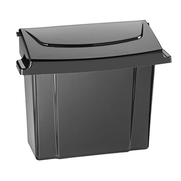 Alpine Industries Réceptacle de Serviette Hygiénique en Plastique Durable Noir, (Lot de 3)