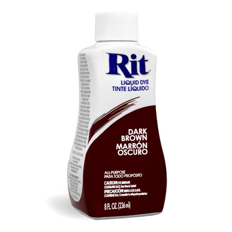 RIT All Purpose Liquid Dye, Dark brun, 236 mL (8 oz)
