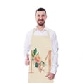 thumbnail image 4 of WIFKLSIIPG English Letter Rose Series Linen Apron for Adults and Children's Kitchen Fouling Apron, 4 of 5