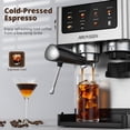 thumbnail image 3 of AIRMSEN Espresso Machine with Grinder, Espresso Coffee Maker with Customized Grind Amount & Coffee Volume, Cold Brew Coffee Machine for Cappuccino Latte Americano, 3 of 9