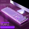 thumbnail image 1 of TIMIFIS Clavier Gaming Clavier USB Filaire Clavier Flottant, Clavier Ergonomique Résistant à l'Eau à Sensation Mécanique, Clavier Rétroéclairé LED Arc-en-Ciel Ultra Mince pour Bureau, Cadeau pour Ordinateur, 1 of 1
