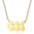 thumbnail image 2 of kurtrusly Collier Numéro d'Ange 111 - 999 Collier Collier en Acier Inoxydable Collier Numéro d'Or Bijoux Numérologie Type6, 2 of 5