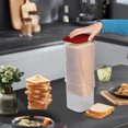thumbnail image 1 of Meitianfacai Airtight Bread Storage Containers Bread Box Plastic Reusable Loaf Cake Clear Bread Dispenser Fresh Bread Organizer Bin, 1 of 8