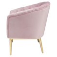 thumbnail image 4 of ACME Colla Velvet Upholstery Accent Chair in Blush Pink and Gold, 4 of 7