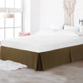 thumbnail image 2 of PiccoCasa Bed Skirt Double Brushed Microfiber with Dust Ruffle, Full Dark Brown, 2 of 7