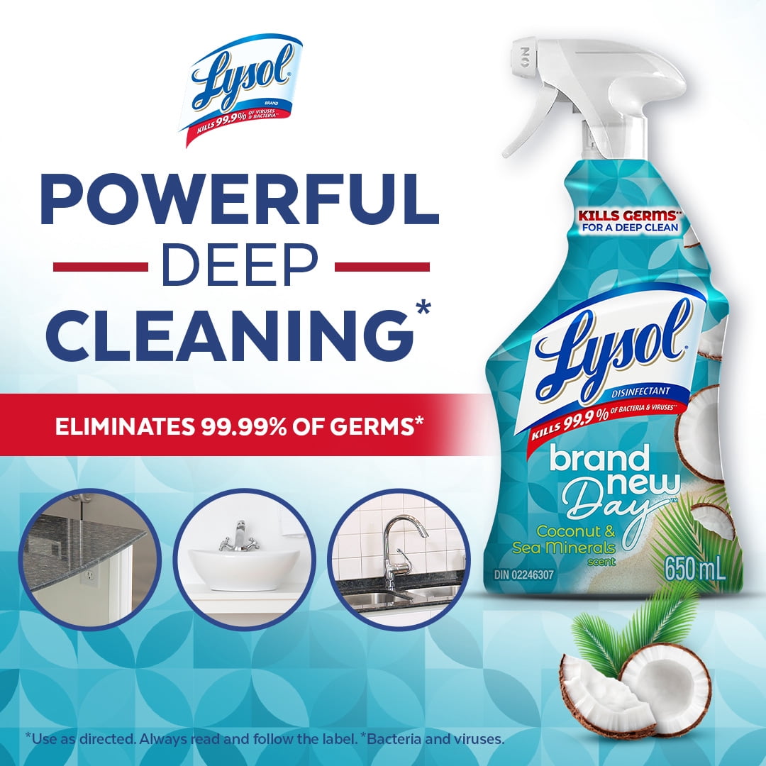 LYSOL® Vaporisateur Tout Usage - Brand New Day Coconut & Sea Minerals, 650ml
