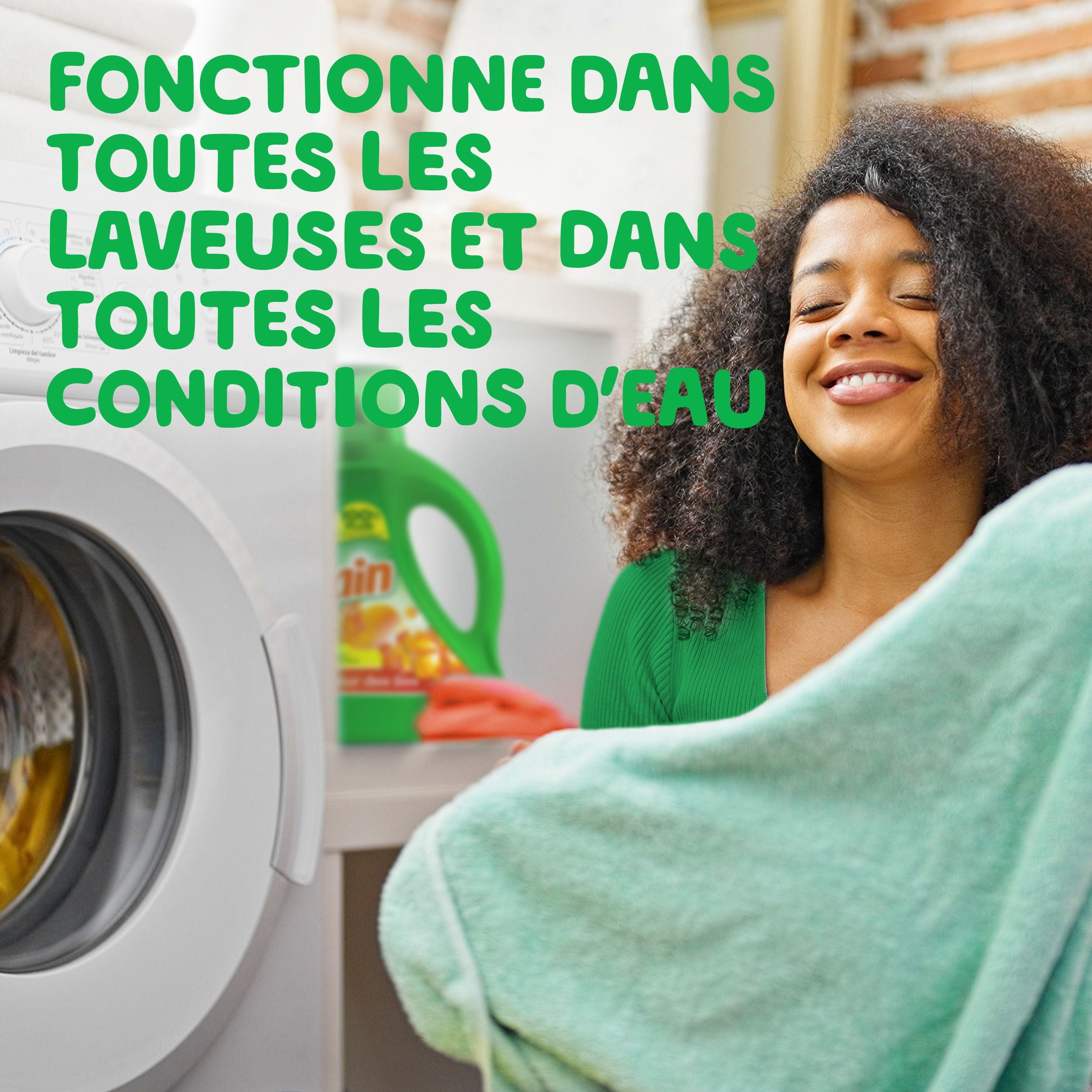 Gain Détergent Liquide à Lessive, Parfum Fraîcheur des Îles, Fraîcheur + Élimination des Odeurs, Savon Nettoyant Liquide pour Laveuse Haute Efficacité, 4.25 Litres, 100 Brassées