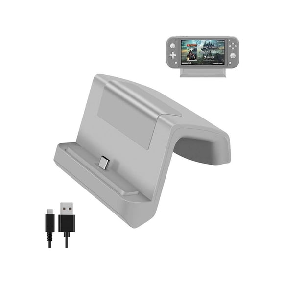 Nintendo Switch Dock Mini Portable Charging Stand with USB Type C Port Replacement Charging Dock Station for Nintendo Switch and Switch Lite