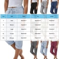 thumbnail image 3 of Soki Womens Capri Casual Loose Linen Elastic Wasit Cotton Linen Pants Trousers, 3 of 4