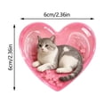 thumbnail image 3 of SIfdSeng Obtenez-le Rapidement Commémoratif de Chat Câlin de Poche en Forme de Cœur Charme de Chat Endormi Figurines Souvenir en Résine Animal Attentionné pour les Propriétaires de Chats en Deuil et les Amoureux des Chats, 3 of 4