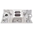thumbnail image 1 of Edelbrock Collecteur d'Admission 7116 RPM Performer; pour Utilisation avec Moteurs Small Block Chevy 262-400; Simple 4 Baril; Bride d'Arrosage Carrée/d'Arrosage Étalé; Double Plane; Utilisation avec Têtes Style Vortec; 1500-6500 RPM, 1 of 3