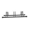 thumbnail image 2 of S SERENABLE Support de Vélo Noir Assemblage Facile Gain de Place Protecteur Support de Rangement Vertical 3 Sections, 2 of 9