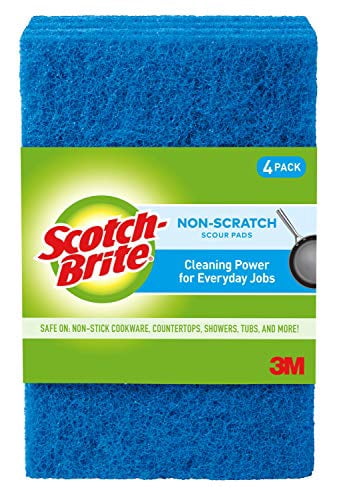 Scotch-Brite® No-Scratch Scour Pad, 4-Count