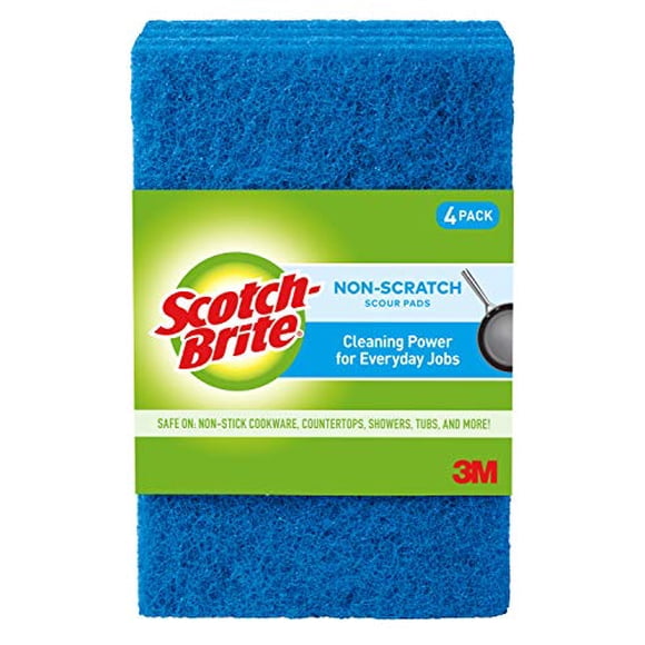 Scotch-Brite® No-Scratch Scour Pad, 4-Count