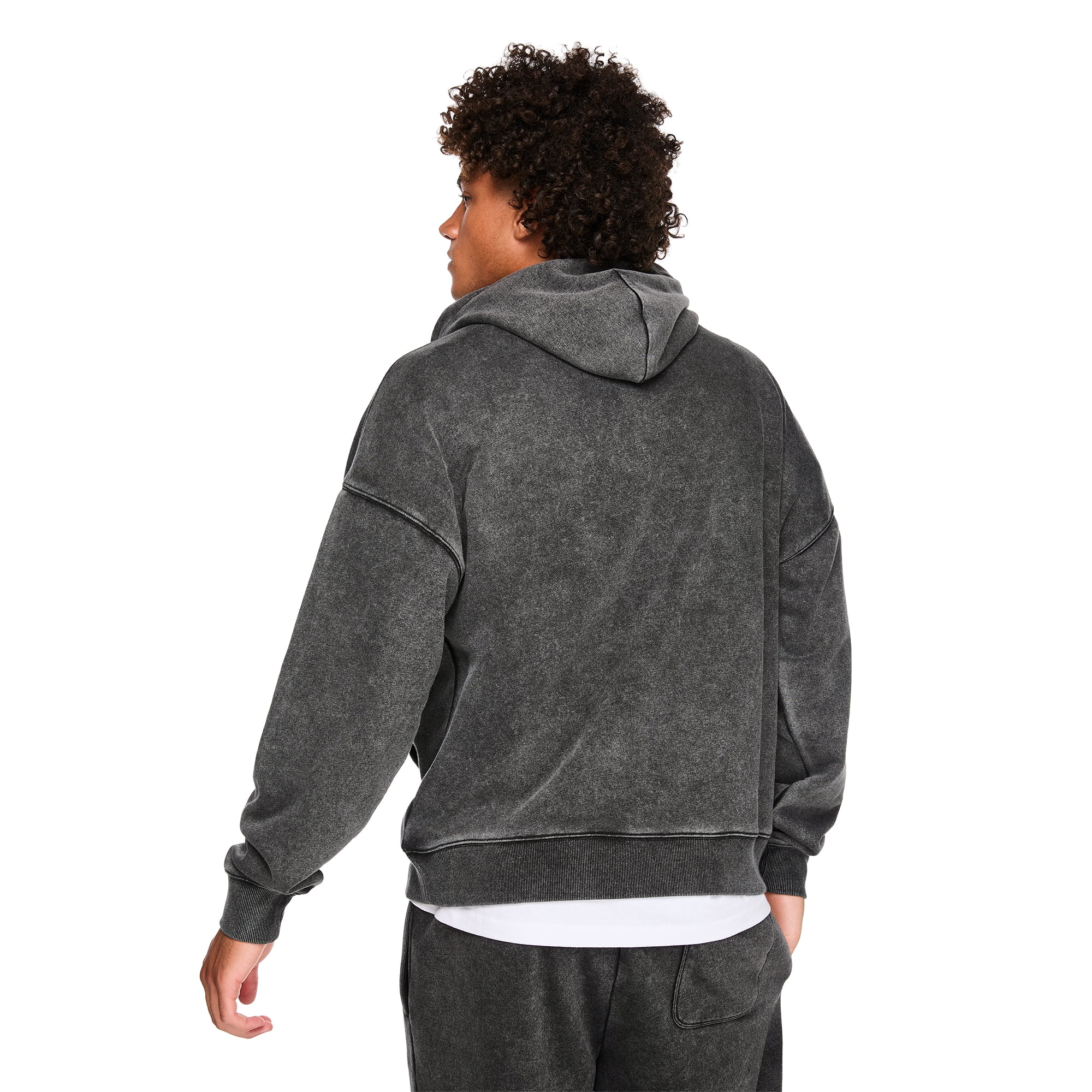 Haut à capuchon délavé et surdimensionné No Boundaries pour hommes