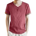 thumbnail image 1 of BOBOGOJP T-Shirt Homme Coupe Régulière Manches Courtes Col Rond Imprimé (Rouge,G), 1 of 3
