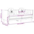 thumbnail image 4 of vidaXL Sofa avec Coussins 2 Places Brun Similicuir Suédé, 4 of 5