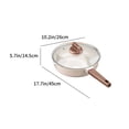 thumbnail image 3 of EGNMCR Kitchen Utensils Set, Non Stick Ceramic Frying Pan With Lid Omelette Pan Induction Compatible Omelette Pan With Heat Wear Resistance Handle nonstick frying pan, 3 of 6