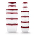 thumbnail image 4 of Rubbermaid Vented Easy Find Lid Food Storage Containers, 24-Piece Set, Racer Red, 4 of 6