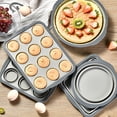 thumbnail image 4 of Silicone Cupcake Pan, Silicone Bakeware, N Non Stick Silicone Cupcake Pan, 6 Cup Muffin Baking Tray with Metal Frame, Oven Dishwasher Safe Foldable, by Goohae, 4 of 9