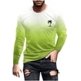 thumbnail image 2 of RXIRUCGD T-Shirt à Col Rond pour Hommes, Décontracté, Mode, Imprimé, Manches Courtes, Chandail, Jaune, Taille : M, 2 of 5