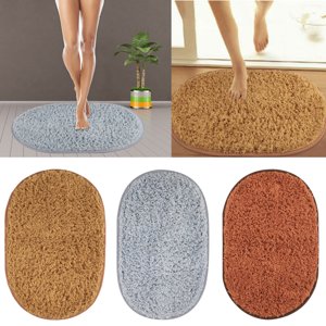 Non-Slip Bathroom Rug Mats Memory Foam Bath Mat Rug Carpet, Chenille Microfibers mat,Machine-Washable Bath Mats with Water Absorbent Soft Microfibers, 40 x 60cm, for Tub, Shower, and Bath Room