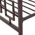 thumbnail image 4 of Claudia Modern Iron King Bed Frame, Hammered Copper, 4 of 8