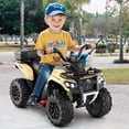 thumbnail image 2 of Gymax 6V Kids Ride On ATV w/ Music & Spray Function USB Port Storage Box Toy Car khaki, 2 of 10