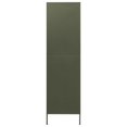 thumbnail image 2 of vidaXL Garde-Robe Olive Vert 90x50x180 cm Acier, 2 of 5