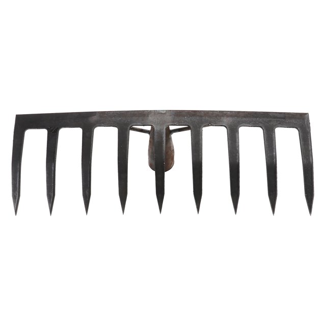1Pc Plowing Grass Rake Agricultural Rake Farm Implement Gardening Tool Dark Grey