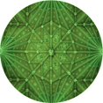 thumbnail image 1 of Ahgly Tapis d'Intérieur Lavable en Machine Carré Vert Émeraude Profond, 3 Pieds Carré, 1 of 7