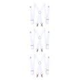 thumbnail image 3 of Decodeary Bretelles en Forme de X Sangle Élastique Ceinture Clip Blanc 3Ensemble, 3 of 6