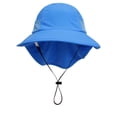 thumbnail image 1 of Besolor Toddler Baby Wide Brim Sun Hat Beach Outdoor Adjustable Summer Caps Sun Protection Bucket Hat for Kids, 1 of 7