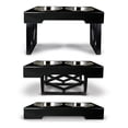 thumbnail image 4 of Pet Zone Designer Diner Adjustable Elevated Dog Double Feeder, 4 of 10