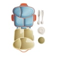 thumbnail image 2 of EGNMCR Organization and Storage, Storage Bins, Storage Containers Outdoor School Lunchbox Microwave Safe Includes Fork Spoon And Sauces Compartment Compartmentalised Plastics lunchbox, 2 of 6