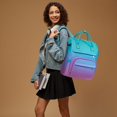 thumbnail image 2 of LOVEVOOK Gradient Laptop Backpack for Women,17.3 Inch Work Computer Bakcpack Purse Laptop Bag With Anti-Theft Pocket,Waterproof Carry on Teacher Coll, 2 of 9