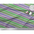 thumbnail image 2 of Soimoi Silk Fabric Horizontal Stripe Print Fabric by The Yard 42 Inch Wide, 2 of 5