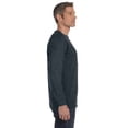 thumbnail image 3 of Jerzees T-Shirt à Manches Longues pour Hommes DRI-POWER Active, S, Noir Chiné, 3 of 3