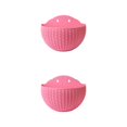 thumbnail image 4 of Youkk Easy To Install Double-layer Plastic Flowerpot For Walls Drainage Flower Pot Pink 2Set, 4 of 6