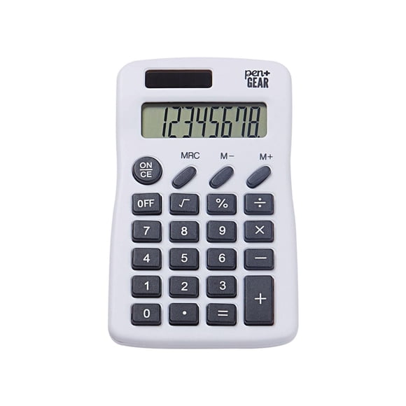 Pen+Gear Handheld 8-Digit Calculator, for primary school