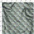 thumbnail image 3 of Soimoi Georgette Viscose Fabric Argyle Check Decor Fabric Printed Yard 42 Inch Wide, 3 of 5